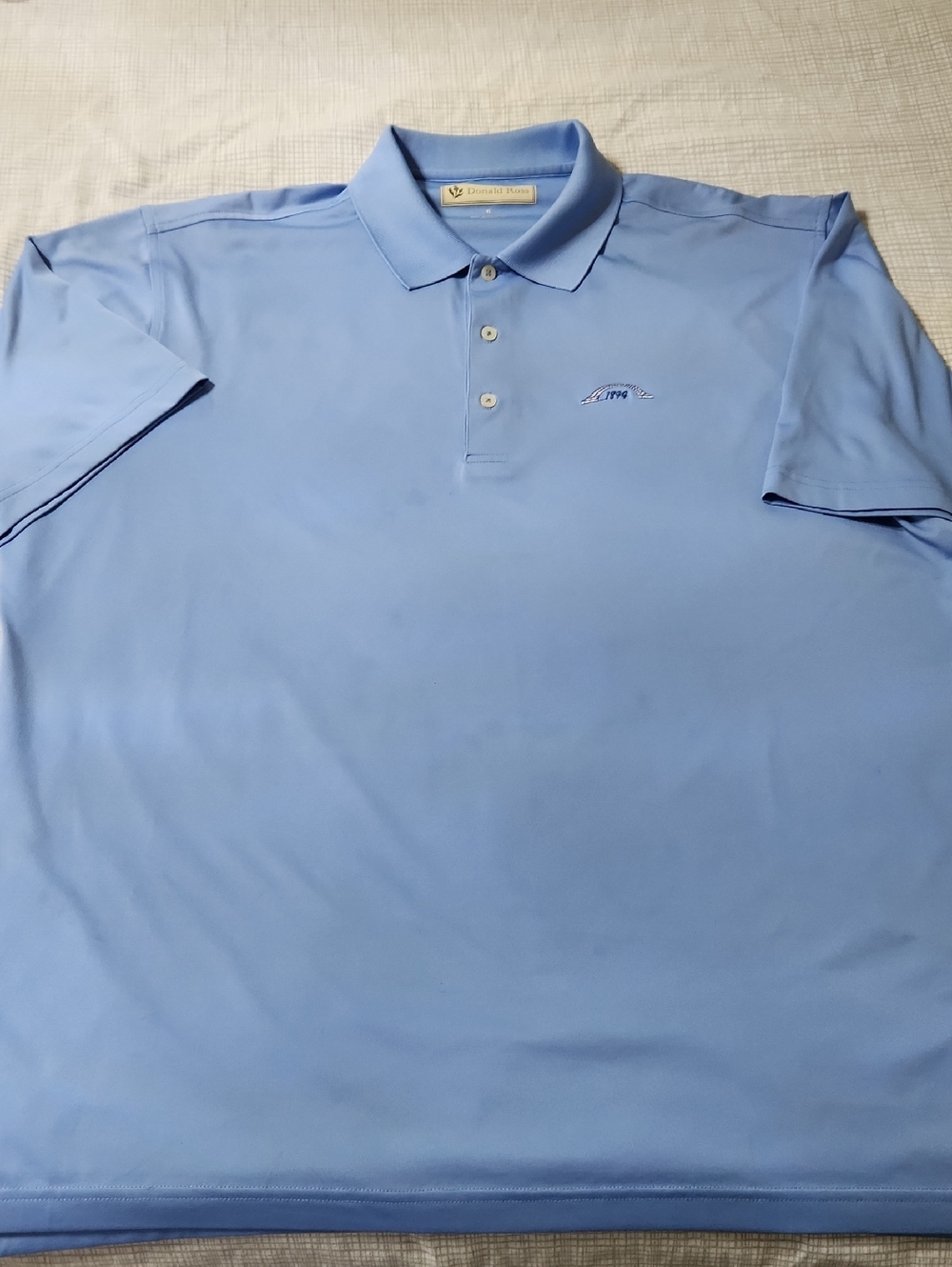 Classic Men's Polo Shirt in Light Blue by Donald Ross